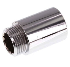 G 3/4'' F/M Extensión de latón cromado DIN 3523 - 40 mm