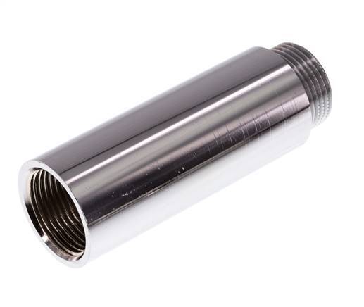 G 3/4'' F/M Extensión de latón cromado DIN 3523 - 80 mm