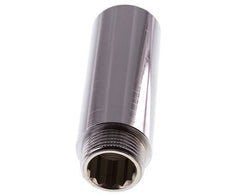 G 3/4'' F/M Extensión de latón cromado DIN 3523 - 80 mm