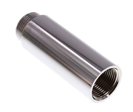 G 3/4'' F/M Extensión de latón cromado DIN 3523 - 80 mm