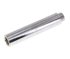 G 3/8'' F/M Extensión de latón cromado DIN 3523 - 100 mm