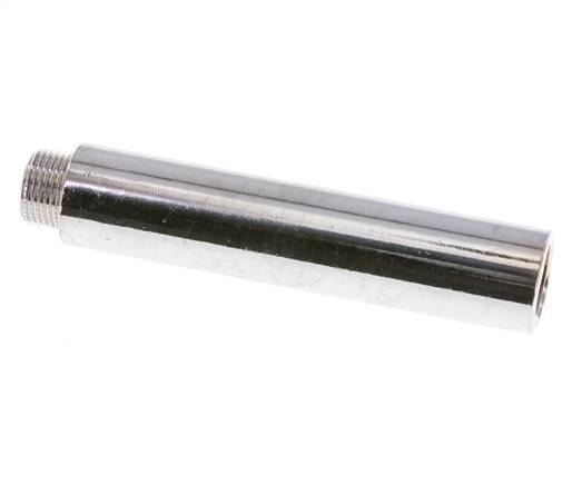 G 3/8'' F/M Extensión de latón cromado DIN 3523 - 100 mm