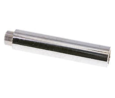 G 3/8'' F/M Extensión de latón cromado DIN 3523 - 100 mm