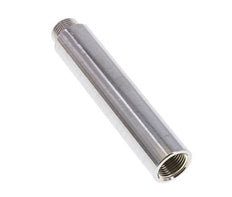 G 3/8'' F/M Extensión de latón cromado DIN 3523 - 100 mm