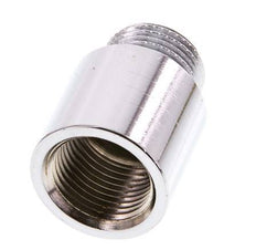 G 3/8'' F/M Chromium plated Brass Extension DIN 3523 - 20 mm [2 Pieces]