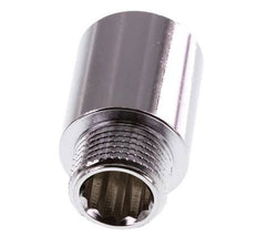 G 3/8'' F/M Extensión de latón cromado DIN 3523 - 25 mm