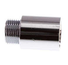 G 3/8'' F/M Extensión de latón cromado DIN 3523 - 25 mm