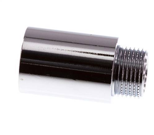 G 3/8'' F/M Extensión de latón cromado DIN 3523 - 30 mm