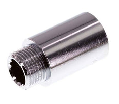 G 3/8'' F/M Extensión de latón cromado DIN 3523 - 30 mm