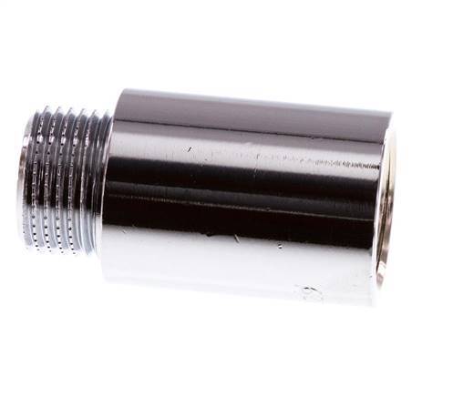 G 3/8'' F/M Extensión de latón cromado DIN 3523 - 30 mm