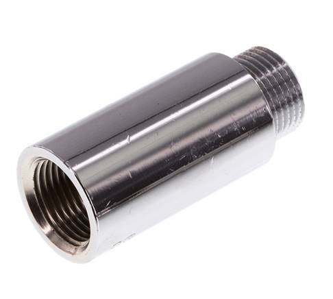 G 3/8'' F/M Extensión de latón cromado DIN 3523 - 40 mm