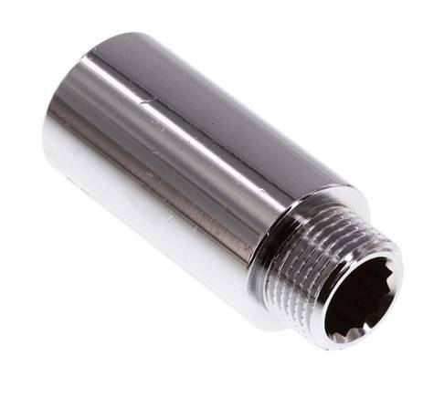 G 3/8'' F/M Extensión de latón cromado DIN 3523 - 40 mm