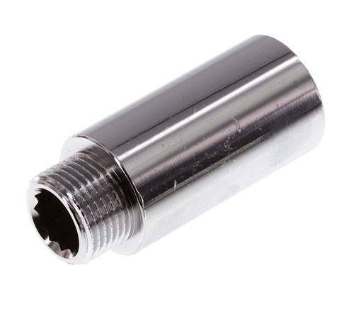 G 3/8'' F/M Extensión de latón cromado DIN 3523 - 40 mm