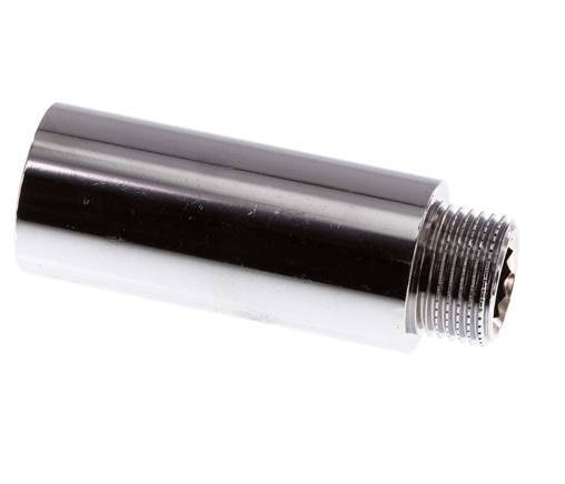 G 3/8'' F/M Extensión de latón cromado DIN 3523 - 50 mm