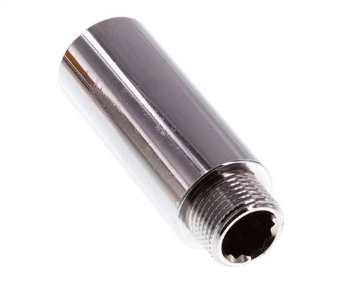 G 3/8'' F/M Extensión de latón cromado DIN 3523 - 50 mm