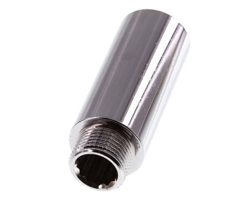 G 3/8'' F/M Extensión de latón cromado DIN 3523 - 50 mm