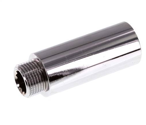 G 3/8'' F/M Extensión de latón cromado DIN 3523 - 50 mm