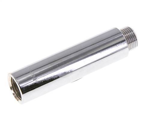 G 3/8'' F/M Extensión de latón cromado DIN 3523 - 80 mm