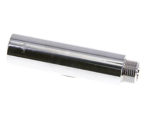 G 3/8'' F/M Extensión de latón cromado DIN 3523 - 80 mm