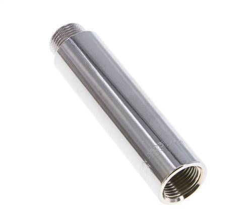 G 3/8'' F/M Extensión de latón cromado DIN 3523 - 80 mm