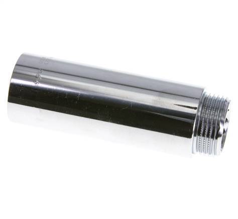 G 1'' F/M Extensión de latón cromado DIN 3523 - 100 mm
