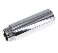 G 1'' F/M Extensión de latón cromado DIN 3523 - 100 mm