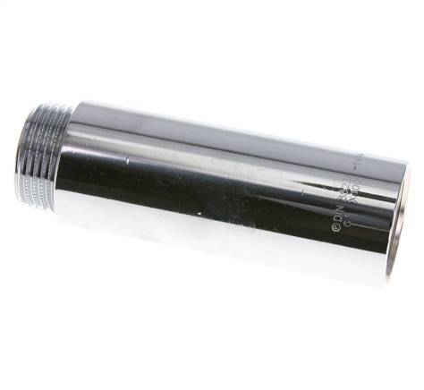 G 1'' F/M Extensión de latón cromado DIN 3523 - 100 mm