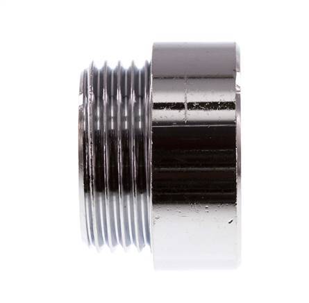 G 1'' F/M Extensión de latón cromado DIN 3523 - 15 mm