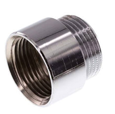 G 1'' F/M Extensión de latón cromado DIN 3523 - 20 mm