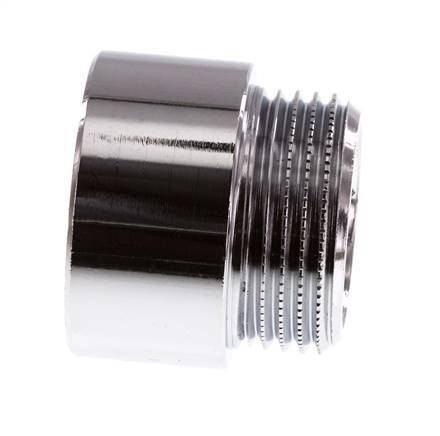G 1'' F/M Extensión de latón cromado DIN 3523 - 20 mm