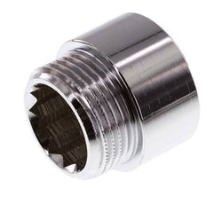 G 1'' F/M Extensión de latón cromado DIN 3523 - 20 mm