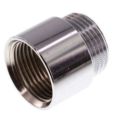 G 1'' F/M Extensión de latón cromado DIN 3523 - 25 mm