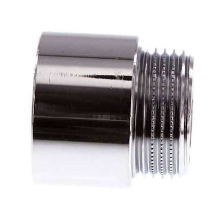 G 1'' F/M Extensión de latón cromado DIN 3523 - 25 mm