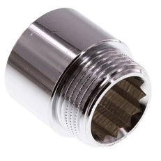 G 1'' F/M Extensión de latón cromado DIN 3523 - 25 mm