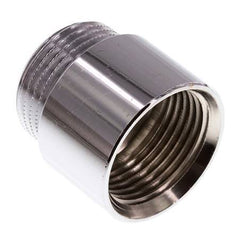 G 1'' F/M Extensión de latón cromado DIN 3523 - 25 mm