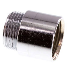 G 1'' F/M Extensión de latón cromado DIN 3523 - 30 mm