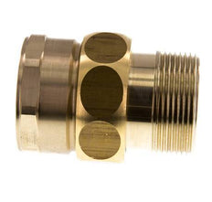 Rp 1 1/2'' x R 1 1/2'' F/M Espiga doble de latón 3 piezas con junta plana 16 Bar