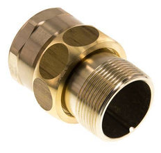 Rp 1 1/2'' x R 1 1/2'' F/M Espiga doble de latón 3 piezas con junta plana 16 Bar