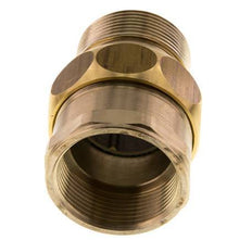 Rp 1 1/2'' x R 1 1/2'' F/M Espiga doble de latón 3 piezas con junta plana 16 Bar