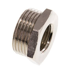 G 1/2'' x G 1'' F/M Anillo reductor de latón niquelado 16 Bar [2 Piezas]