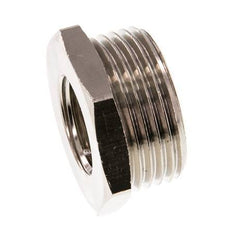 G 1/2'' x G 1'' F/M Anillo reductor de latón niquelado 16 Bar [2 Piezas]