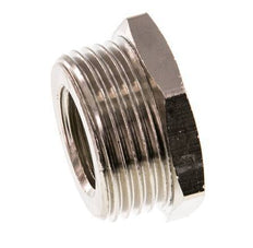 G 1/2'' x G 1'' F/M Anillo reductor de latón niquelado 16 Bar [2 Piezas]