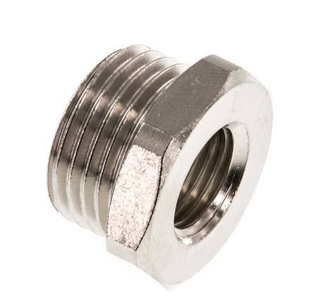 G 1/4'' x G 1/2'' F/M Nickel plated Brass Reducing Ring 16 Bar [2 Pieces]