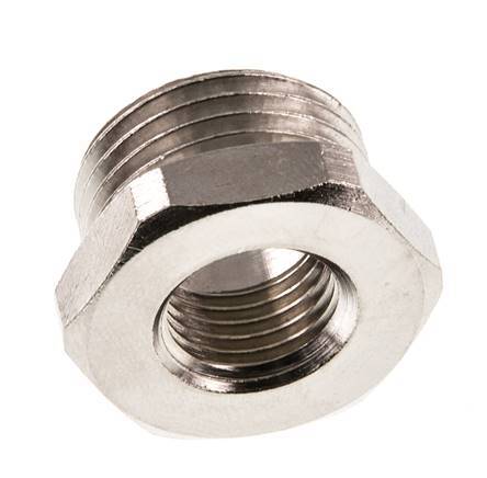 G 1/4'' x G 1/2'' F/M Nickel plated Brass Reducing Ring 16 Bar [2 Pieces]