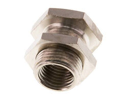 G 1/4'' x G 3/8'' F/M Nickel plated Brass Bulkhead Fitting 16 Bar [2 Pieces]