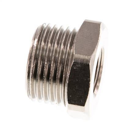 G 1/8'' x G 3/8'' F/M Nickel plated Brass Reducing Ring 16 Bar [5 Pieces]