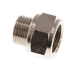 G 3/8'' F/M Nickel plated Brass Extension 16 Bar - 14 mm [2 Pieces]
