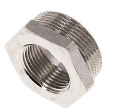G 1'' x G 1 1/2'' F/M Anillo reductor de latón niquelado 16 Bar