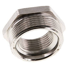G 1'' x G 1 1/2'' F/M Anillo reductor de latón niquelado 16 Bar
