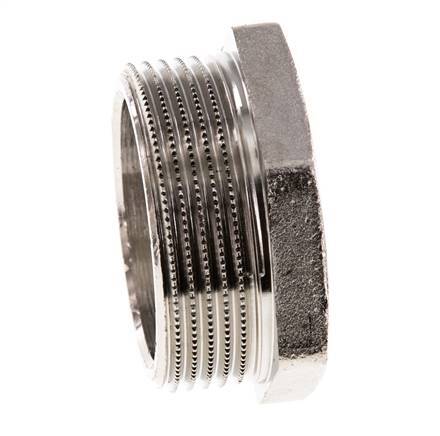 G 1'' x G 1 1/2'' F/M Anillo reductor de latón niquelado 16 Bar